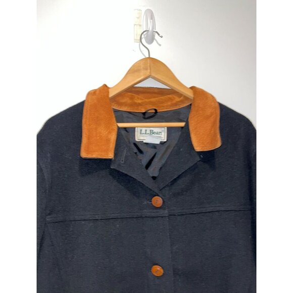 L.L. Bean Vintage Wool Jacket with Thinsulade Made in USA Womens  Size XL - Picture 3 of 10